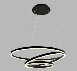 Závěsné led svítidlo Circle 3 Barva: Černá, Chromatičnost: 3000K Dali
