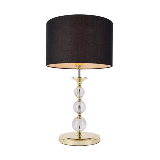 Zuma Line stolní lampa Rea II Barva kování: Zlatá, Barva stínidla: Černá