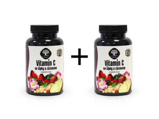 Balíček vitamínů - 2x Vitamín C se šípky a zázvorem 120 kapslí/ 74,1g