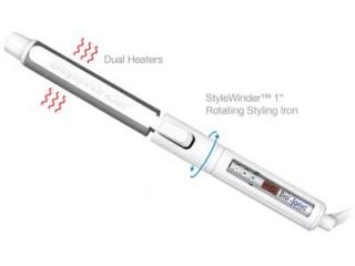 Bio Ionic StyleWinder bílá rotační kulma, 25 mm
