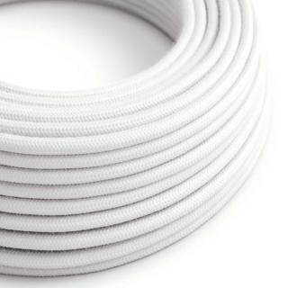 Bílý textilní kabel Pure White RC01 - matný Průřez: 2 x 0,75 mm