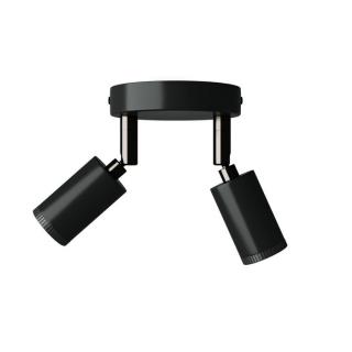 Bodová lampička s kloubem Fermaluce Mini 2xGU10 Barva: černá, Žárovka: se žárovkou