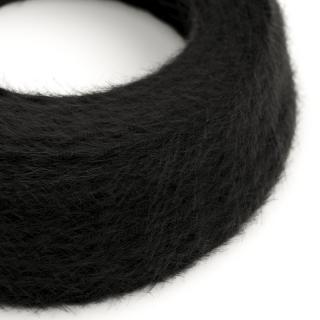 Černý pletený kabel Marlene Charcoal Black TP04 Průřez: 2 x 0,75 mm