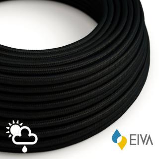 Černý venkovní textilní kabel Charcoal Black SM04