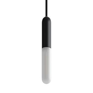 Designová závěsná objímka E14 s kabelem 1,2m Metal P-Light Barva: černá, Žárovka: se žárovkou