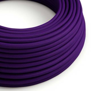 Fialový textilní kabel Imperial Purple RM14 - lesklý Průřez: 2 x 0,75 mm