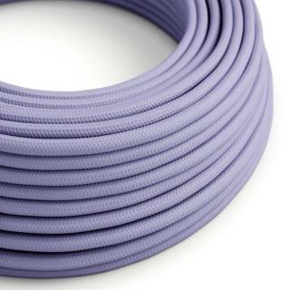 Fialový textilní kabel Lavender RM07 - lesklý Průřez: 2 x 0,75 mm