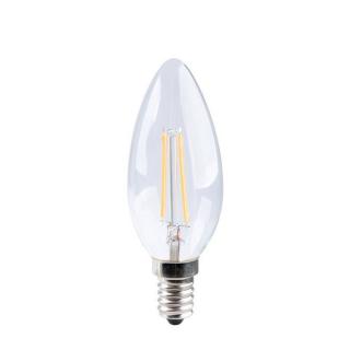Filamentová žárovka svíčka E14 Candle - C35 | 4,5W | CRI80 Barevná teplota: 2700 K