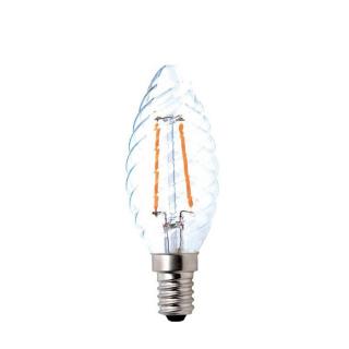 Filamentová žárovka svíčka E14 Candle Twist - C35 | 4W | CRI80 Barevná teplota: 2700 K
