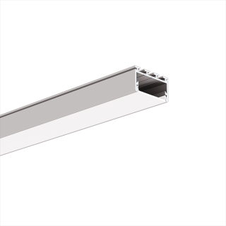 Hliníkový LED profil KLUŚ GIZA-LL Povrchová úprava: stříbrná anodizovaná, Délka: 1 m