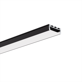 Hliníkový LED profil KLUŚ GIZA Povrchová úprava: černá, Délka: 1 m