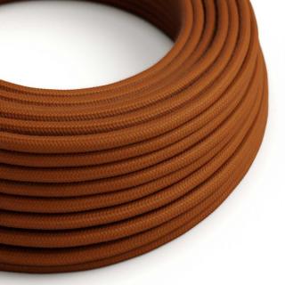 Hnědý textilní kabel Cinnamon Brown RC23 - matný Průřez: 2 x 0,75 mm