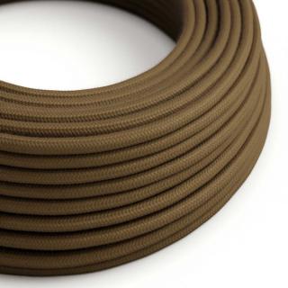 Hnědý textilní kabel Espresso Brown RC13 - matný Průřez: 2 x 0,75 mm