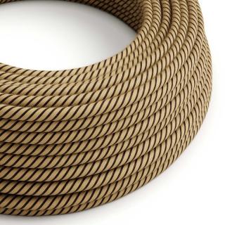 Jutový textilní kabel Vertigo Juta and Cotton Tobacco ERD21 Průřez: 2 x 0,75 mm