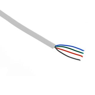 Kabel RGB 4x0,19 - Kulatý Průřez: 4 x 0,5 mm