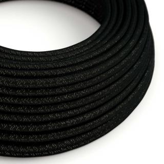 Látkový kabel Glitter Chic Black RL04 Průřez: 2 x 0,75 mm
