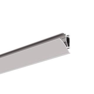 LED profil na sklo KLUŚ PULA Povrchová úprava: stříbrná anodizovaná, Délka: 2 m