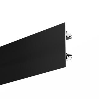 LED profil nástěnný KLUŚ PLAKIN-DUO Povrchová úprava: černá, Délka: 3 m