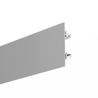 LED profil nástěnný KLUŚ PLAKIN-DUO Povrchová úprava: stříbrná, Délka: 2 m