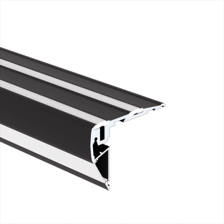 LED profil schodový KLUŚ STEPUS Povrchová úprava: černá, Délka: 2 m