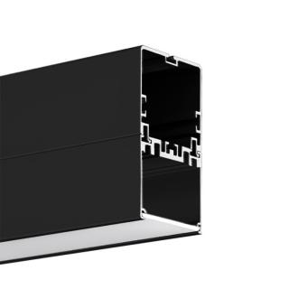 LED profil stropní KLUŚ 4050-W Povrchová úprava: černá, Délka: 1 m