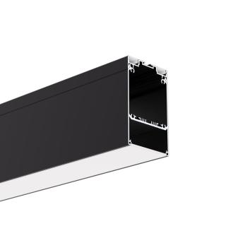 LED profil stropní KLUŚ DES Povrchová úprava: černá, Délka: 2 m