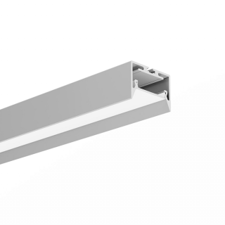 LED profil stropní KLUŚ GIZA-LL-ZMG Povrchová úprava: stříbrná anodizovaná, Délka: 1 m