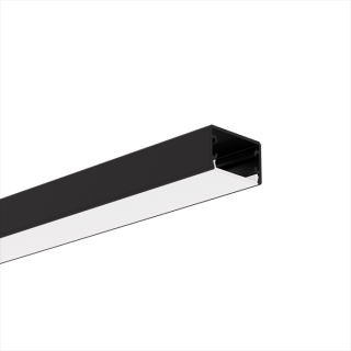 LED profil stropní KLUŚ GLAZA-LL Povrchová úprava: černá, Délka: 1 m