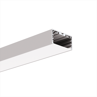 LED profil stropní KLUŚ LIPOD-50 Povrchová úprava: stříbrná anodizovaná, Délka: 1 m