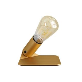 LED stolní lampa s USB portem 5V SI! a žárovkou ST64 1,3W Barva: kartáčovaný bronz, Žárovka: se žárovkou