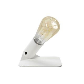 LED stolní lampa s USB portem 5V SI! a žárovkou ST64 1,3W Barva: matná bílá, Žárovka: se žárovkou