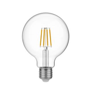 LED žárovka filament E27 Globe Clear - G95 | 4W | CRI80 Barevná teplota: 2700 K