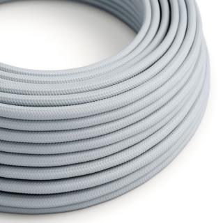 Modrošedý textilní kabel Light Blue Grey RM30 - lesklý Průřez: 2 x 0,75 mm