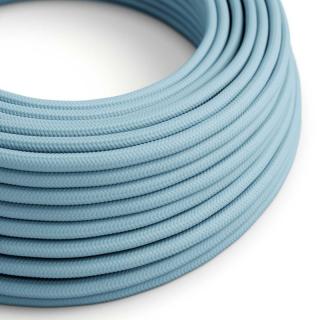 Modrý textilní kabel Baby Blue RM17 - lesklý Průřez: 2 x 0,75 mm