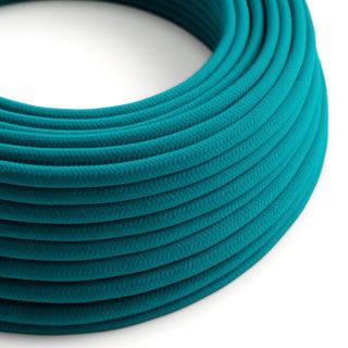 Modrý textilní kabel Cerulean Blue RC21 - matný Průřez: 2 x 0,75 mm