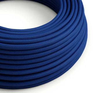 Modrý textilní kabel Classic Blue RM12 - lesklý Průřez: 2 x 0,75 mm
