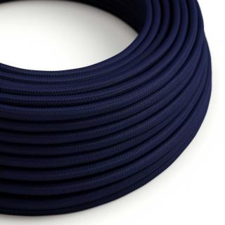 Modrý textilní kabel Deep Blue RM20 - lesklý Průřez: 2 x 0,75 mm