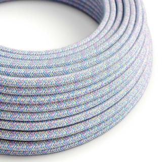 Modrý textilní kabel Lollipop Blue RX09 Průřez: 2 x 0,75 mm