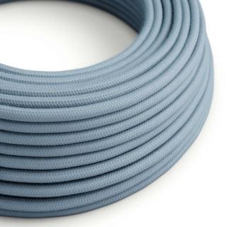 Modrý textilní kabel Ocean Blue RC53 - matný Průřez: 2 x 0,75 mm