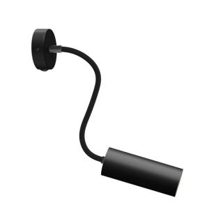 Nástěnná bodová lampička s vypínačem Flex-30 Metal E14 Barva: černá, Žárovka: bez žárovky