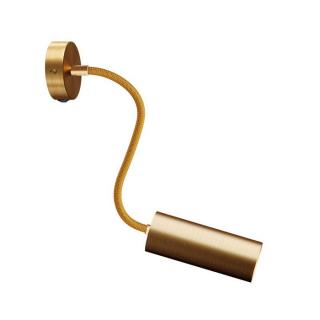 Nástěnná bodová lampička s vypínačem Flex-30 Metal E14 Barva: kartáčovaný bronz, Žárovka: bez žárovky