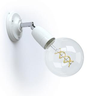 Nástěnná lampička s kloubem Fermaluce Ceramic E27 Barva: bílá, Žárovka: se žárovkou