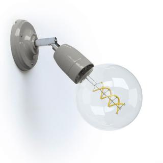 Nástěnná lampička s kloubem Fermaluce Ceramic E27 Barva: šedá, Žárovka: se žárovkou