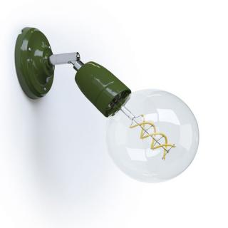 Nástěnná lampička s kloubem Fermaluce Ceramic E27 Barva: zelená, Žárovka: bez žárovky