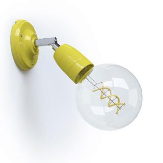 Nástěnná lampička s kloubem Fermaluce Ceramic E27 Barva: žlutá, Žárovka: se žárovkou
