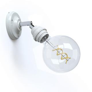 Nástěnná lampička s kloubem Fermaluce Ceramic Lampshade E27 Barva: bílá, Žárovka: bez žárovky