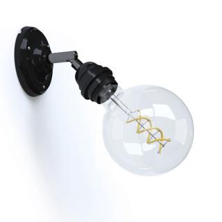 Nástěnná lampička s kloubem Fermaluce Ceramic Lampshade E27 Barva: černá, Žárovka: bez žárovky