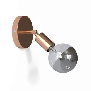 Nástěnná lampička s kloubem Fermaluce Metal E27 Barva: měď, Žárovka: se žárovkou