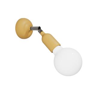 Nástěnná lampička s kloubem Fermaluce Silicone E27 Barva: hořčicově žlutá, Žárovka: se žárovkou