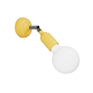 Nástěnná lampička s kloubem Fermaluce Silicone E27 Barva: žlutá, Žárovka: se žárovkou